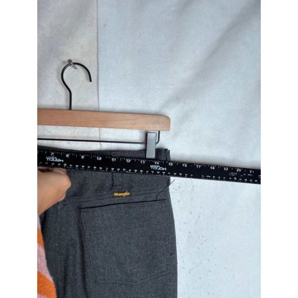 Wrangler Wrancher Dress Jeans Mens 31x32‎ Charcoal Gray Heather Twill 82HK